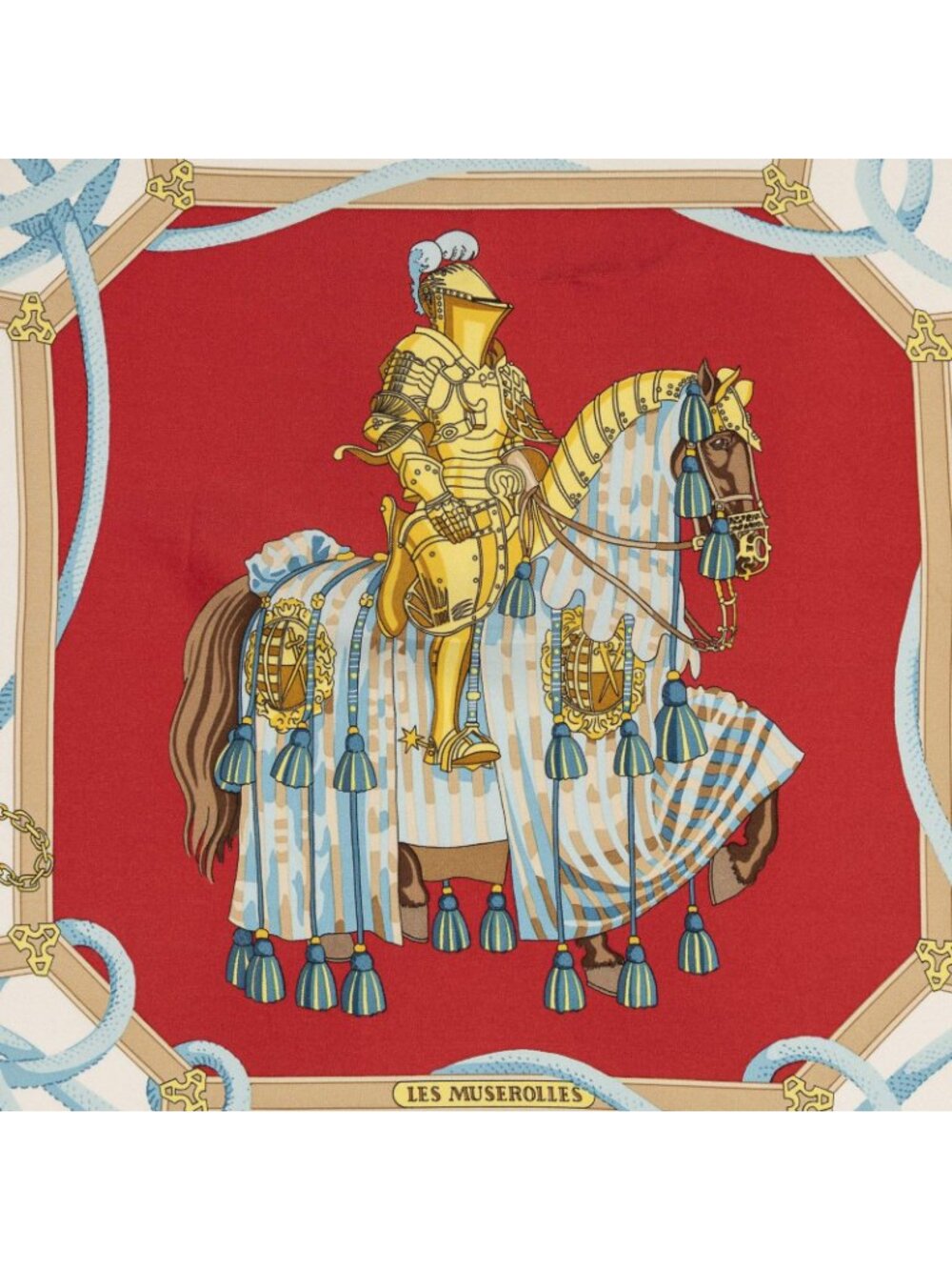 Hermes Scarf Navy - Picture 3 of 5